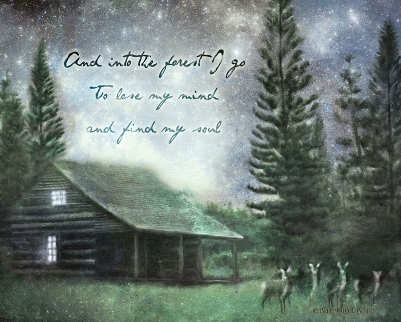 Into the Forest I Go Poster Print by Bluebird Barn Bluebird Barn - Item # VARPDXBLUE364